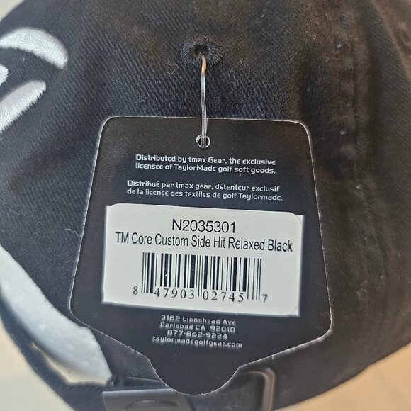 TaylorMade Performance Custom Side Hit Unisex Adjustable Golf Hat - Picture 6 of 7